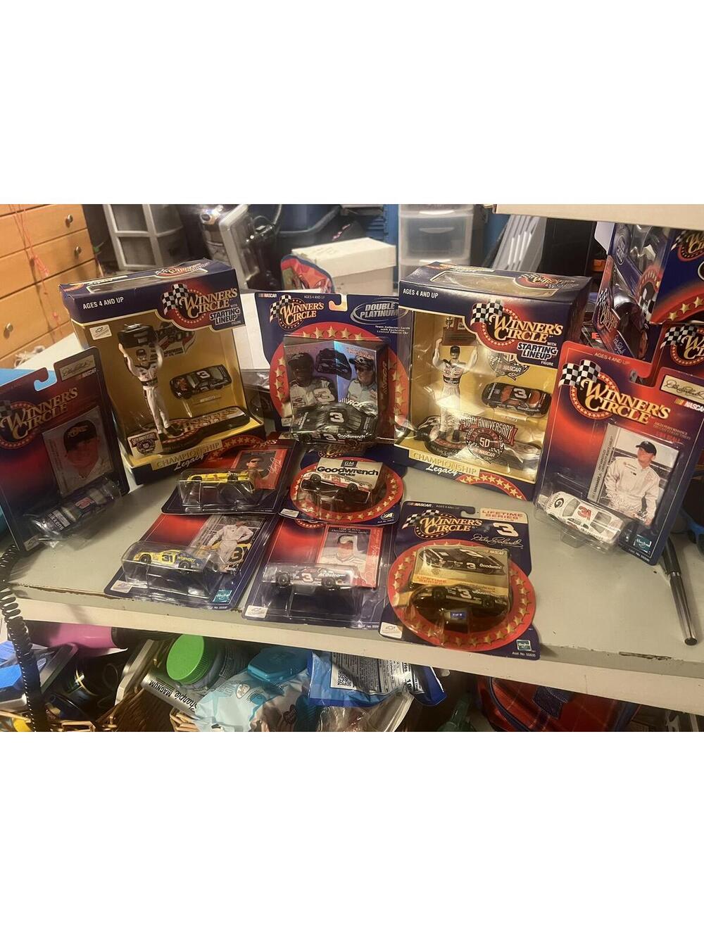 Winner's Circle NASCAR Diecast Car and Figure Collectible Set Lot 8